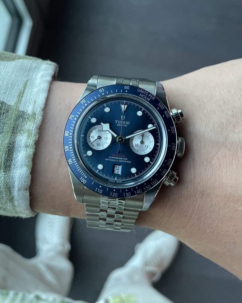 tudor chrono blue