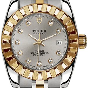 Tudor Damklocka 22013-0012 Classic Date Silverfärgad/Gulguldtonat