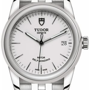 Tudor Damklocka 55000-0001 Glamour Date Vit/Stål Ø36 mm