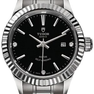 Tudor Damklocka M12110-0009 Style Svart/Stål Ø28 mm