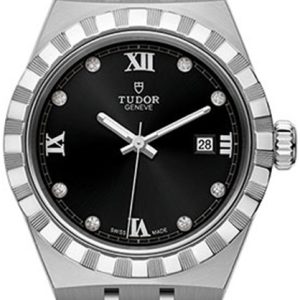 Tudor Damklocka M28300-0004 Royal Svart/Stål Ø28 mm