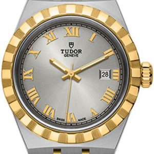 Tudor Damklocka M28303-0001 Royal Silverfärgad/18 karat gult guld