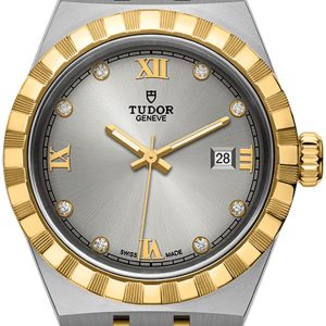 Tudor Damklocka M28303-0002 Royal Silverfärgad/18 karat gult guld