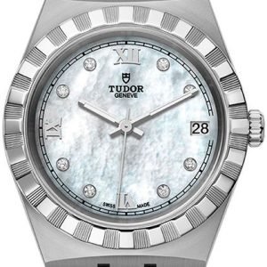 Tudor Damklocka M28400-0005 Royal Vit/Stål Ø34 mm