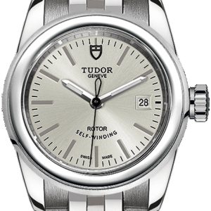 Tudor Damklocka M51000-0003 Glamour Date Silverfärgad/Stål Ø26 mm