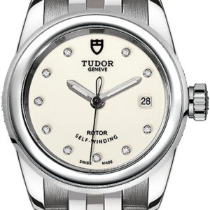 Tudor Damklocka M51000-0028 Glamour Date Vit/Stål Ø26 mm