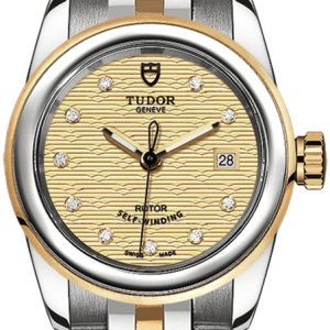 Tudor Damklocka M51003-0005 Glamour Date Gulguldstonad/Gulguldtonat