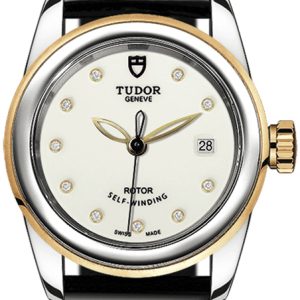 Tudor Damklocka M51003-0028 Glamour Date Vit/Läder Ø26 mm