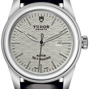 Tudor Damklocka M53000-0015 Glamour Date Silverfärgad/Läder Ø31 mm