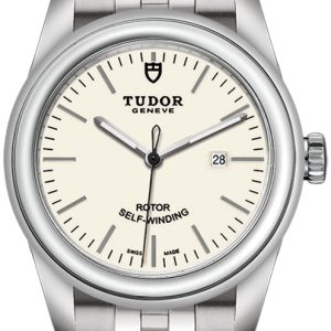 Tudor Damklocka M53000-0079 Glamour Date Vit/Stål Ø31 mm