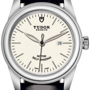 Tudor Damklocka M53000-0085 Glamour Date Vit/Läder Ø31 mm