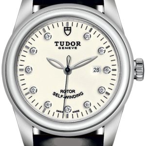 Tudor Damklocka M53000-0092 Glamour Date Vit/Läder Ø31 mm