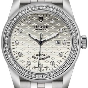 Tudor Damklocka M53020-0002 Glamour Date Silverfärgad/Stål Ø31 mm