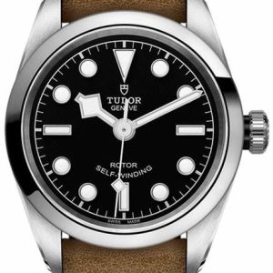 Tudor Damklocka M79580-0002 Black Bay Svart/Läder Ø32 mm