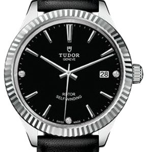 Tudor Herrklocka 12510-0026 Style Svart/Läder Ø38 mm