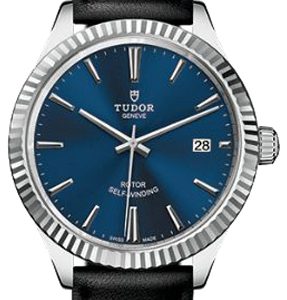 Tudor Herrklocka 12510-0027 Style Blå/Läder Ø38 mm