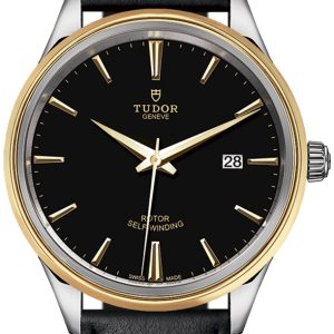 Tudor Herrklocka 12703-0009 Style Svart/Läder Ø41 mm