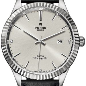 Tudor Herrklocka 12710-0024 Style Silverfärgad/Läder Ø41 mm