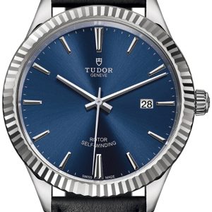 Tudor Herrklocka 12710-0027 Style Blå/Läder Ø41 mm