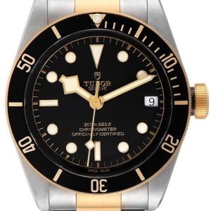 Tudor Herrklocka 79733n-0002 Heritage Svart/Gulguldtonat stål Ø41 mm