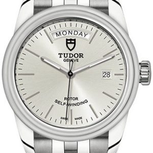 Tudor Herrklocka M56000-0005 Glamour Day-Date Silverfärgad/Stål