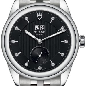 Tudor Herrklocka M57100-0004 Glamour Double Date Svart/Stål Ø42 mm