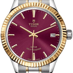 Tudor M12313-0013 Style Röd/Gulguldtonat stål Ø34 mm