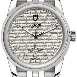 Tudor M55000-0004 Glamour Date Silverfärgad/Stål Ø36 mm