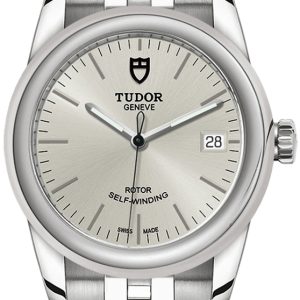 Tudor M55000-0005 Glamour Date Silverfärgad/Stål Ø36 mm