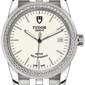 Tudor M55020-0095 Glamour Date Vit/Stål Ø36 mm