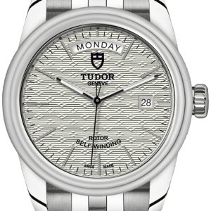 Tudor M56000-0003 Glamour Day-Date Silverfärgad/Stål Ø39 mm