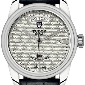 Tudor M56000-0043 Glamour Day-Date Silverfärgad/Läder Ø39 mm