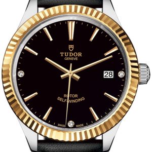 Tudor Style 12513-0022 Svart/Läder Ø38 mm