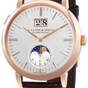 A. Lange & Söhne Herrklocka 384.032 Saxonia Vit/Läder Ø40 mm