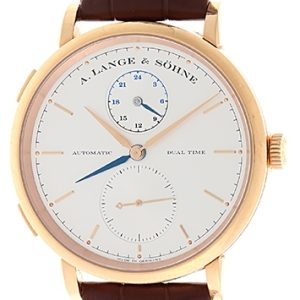 A. Lange & Söhne Herrklocka 385.032 Saxonia Silverfärgad/Läder