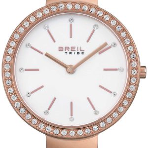 Breil Damklocka EW0484 Marlene Vit/Roséguldstonat stål Ø32 mm