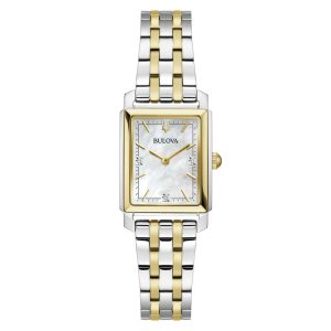 Bulova Sutton Rectangle 98P220 - Dam - 21 mm - Analogt - Quartz - Mineralglas