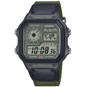 Casio Timeless AE-1200WHUB-3AVEF - Herr - 42 mm - Digital - Quartz - Plexiglas