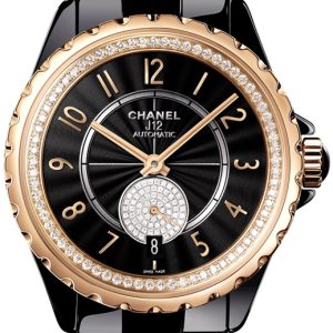 Chanel Damklocka H3842 J12 Svart/Keramik Ø36.5 mm