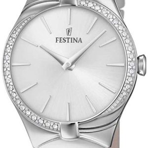 Festina 99999 Damklocka F20388-1 Silverfärgad/Läder Ø31 mm