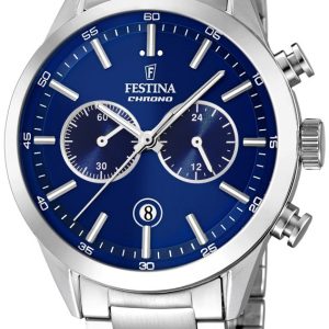 Festina 99999 Herrklocka F16826-B Blå/Stål Ø44 mm