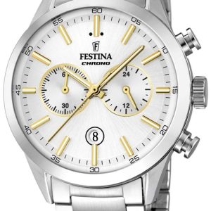 Festina 99999 Herrklocka F16826-D Silverfärgad/Stål Ø44 mm