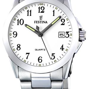 Festina Classic Damklocka F16377-1 Vit/Stål Ø30 mm