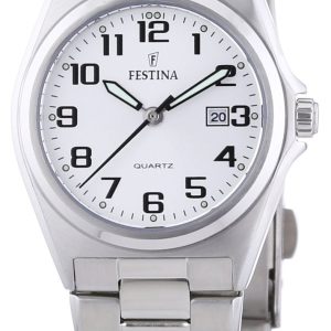 Festina Damklocka F16375-9 Classic Vit/Stål Ø32 mm