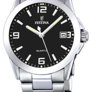 Festina Damklocka F16377-4 Svart/Stål Ø30 mm