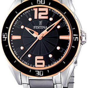 Festina Damklocka F16396-2 Svart/Stål Ø40 mm