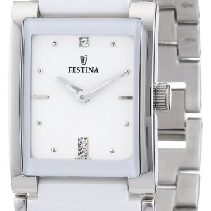 Festina Damklocka F16536-1 Dress Vit/Stål