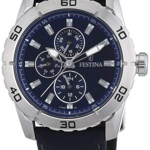 Festina Damklocka F16607-2 Blå/Läder Ø44 mm