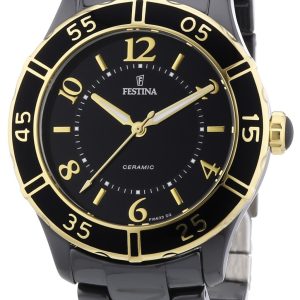 Festina Damklocka F16633-2 Dress Svart/Keramik Ø38 mm