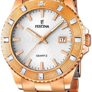 Festina Damklocka F16787-1 Multifunction Silverfärgad/18 karat